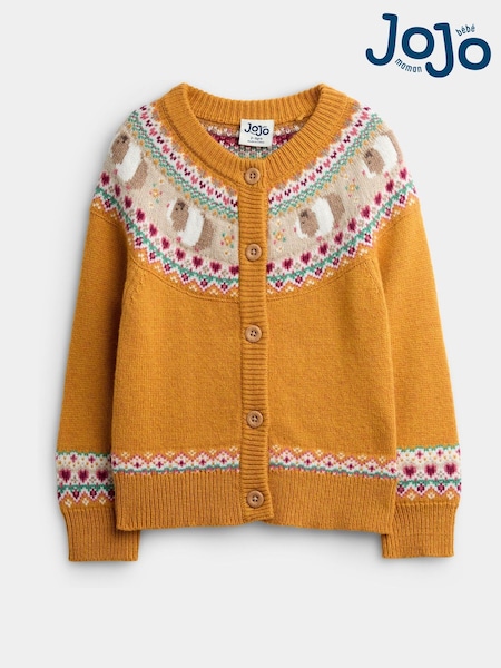 Yellow Guinea Pig - Jojo Maman Bébé Fairisle Cardigan