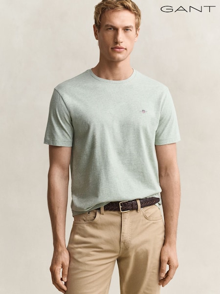 Light Green - Regular Gant Shield Logo T-shirt