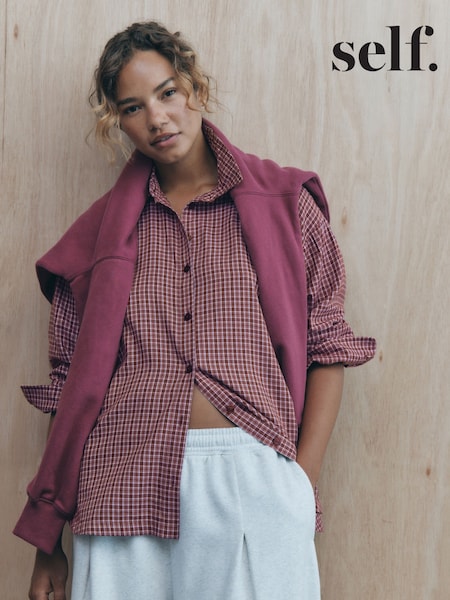 Red Check - Self. Shirt