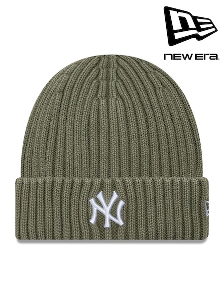 Green - Regular New Era Mlb Washed Beanie New York Yankees Cap