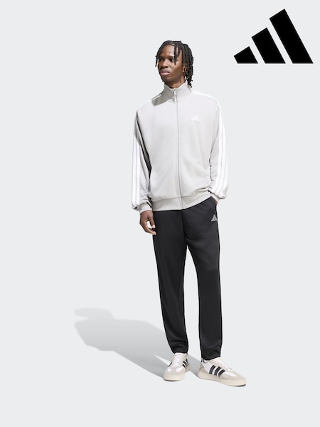 Grey - Regular Adidas 3-stripes French Terry Tracksuit