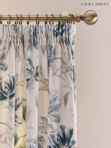 Laura Ashley Gosford Pencil Pleat Lined Curtains