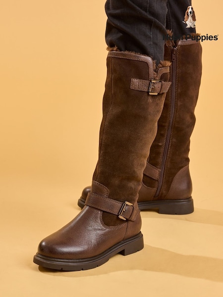Brown - Hush Puppies Cressida Long Boots
