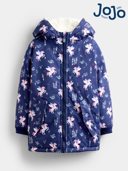 Navy Unicorn - Jojo Maman Bébé Reversible Jacket