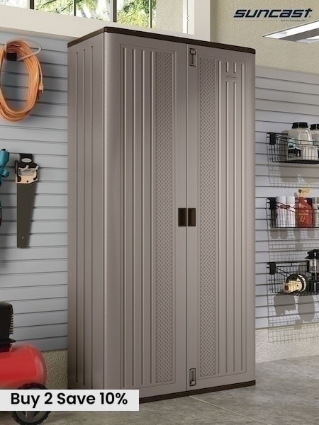 Suncast Haven Mega Tall Garden Storage Cabinet