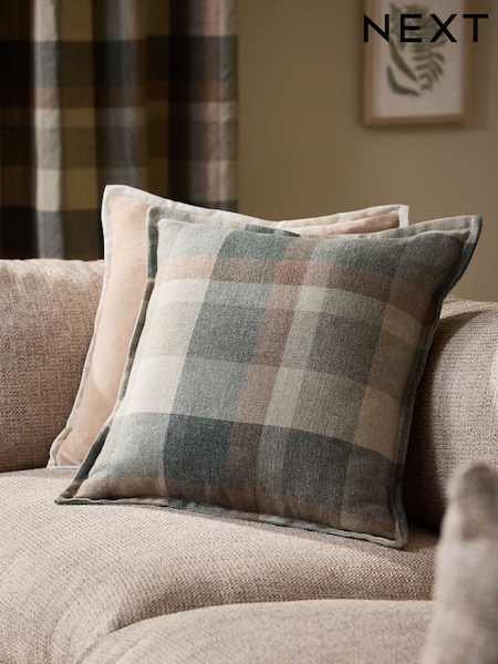 Brushed Check Cushion