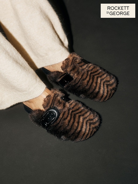 Animal Print - Rockett St George Footbed Mule Slippers