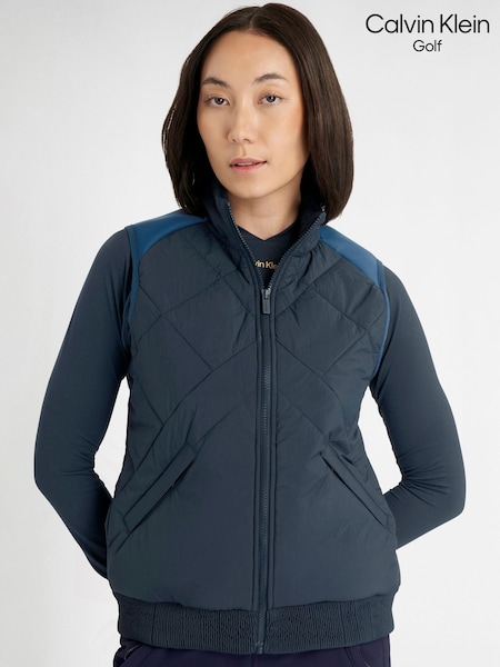 Blue - Calvin Klein Golf Eliora Hybrid Gilet