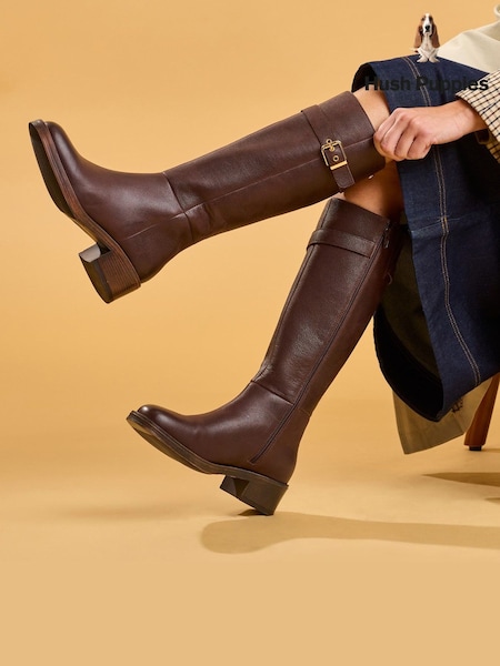 Brown - Hush Puppies Anita Long Boots