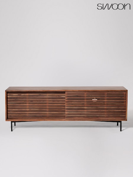 Swoon Weaving Mango Wood Media Unit