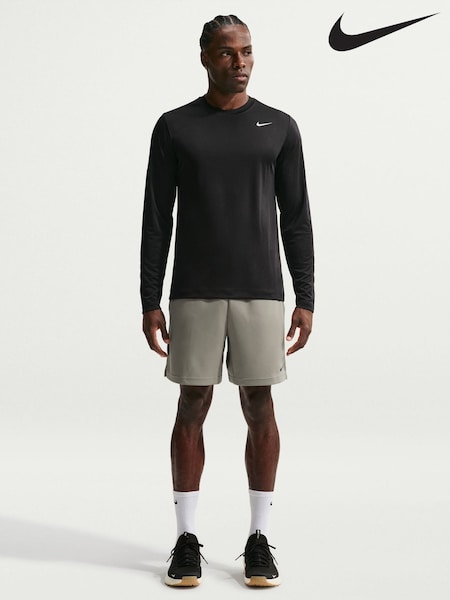 Black - Regular Nike Dri-fit Long-sleeve Training T-shirt