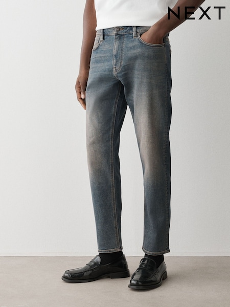 Dark Blue - Slim Fit Motion Flex Jeans