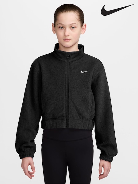 Black - Nike Pro Therma-fit Fleece Full Zip Jacket