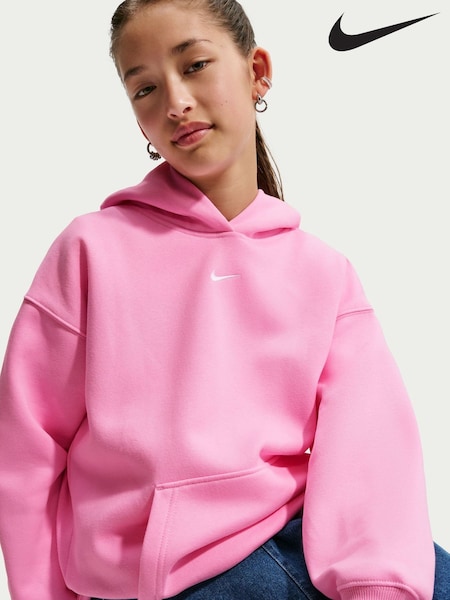 Pink Rise - Nike Studio Fleece Oversized Overhead Hoodie