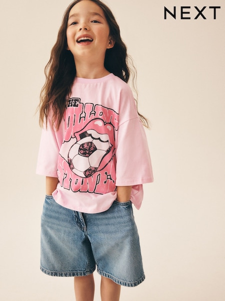 Pink Football - The Rolling Stones Band T-shirt (3-16yrs)