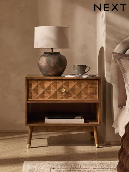 Lloyd Solid Mango Wood Bedside Table