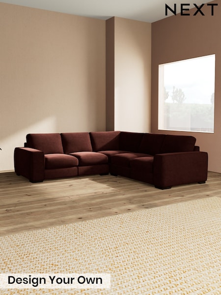 Luxe Chenille/Chestnut Brown - Houghton Deep Sit