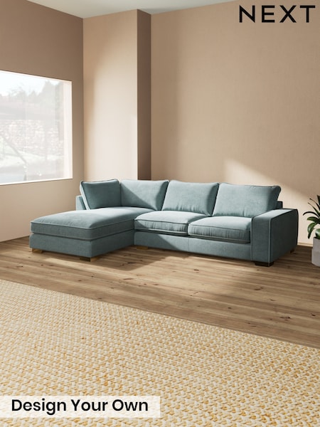 Chunky Chenille/Light Teal Green - Novella Deep Relaxed Sit