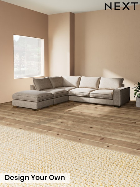 Chunky Boucle Easy Clean/Mid Natural - Novella Deep Relaxed Sit