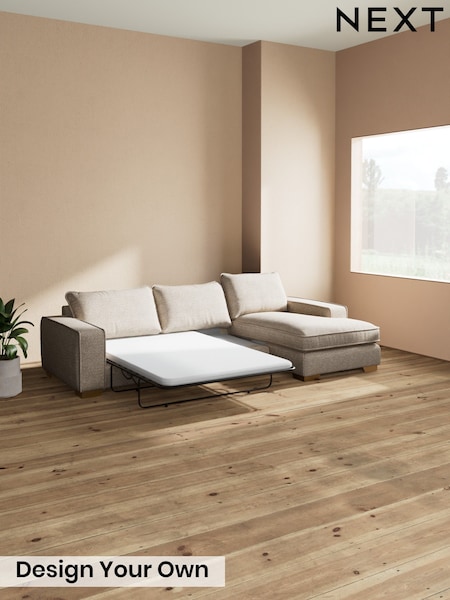 Chunky Boucle Easy Clean/Mid Natural - Novella Deep Relaxed Sit