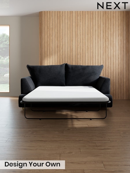 Fine Chenille Easy Clean/Black - Noa Platform Deep Relaxed Sit