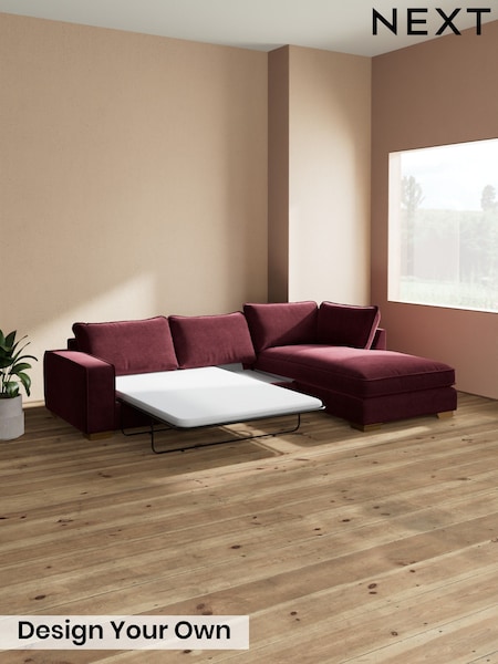 Luxe Chenille/Burgundy Red - Novella Deep Relaxed Sit
