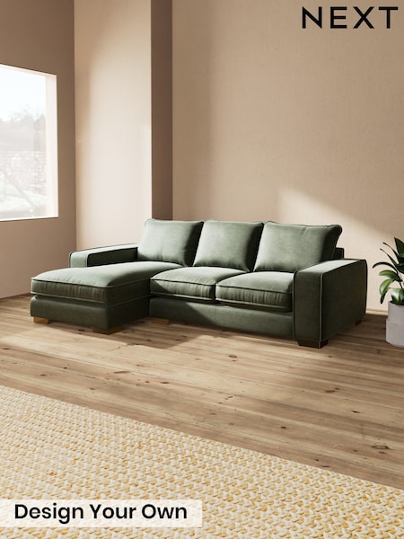 Luxe Chenille/Mid Green - Novella Deep Relaxed Sit