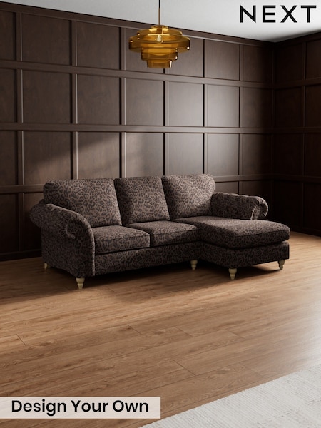 Opulent Velvet Print/Leopard Dark Natural - Gosford Highback Ii Deep Sit