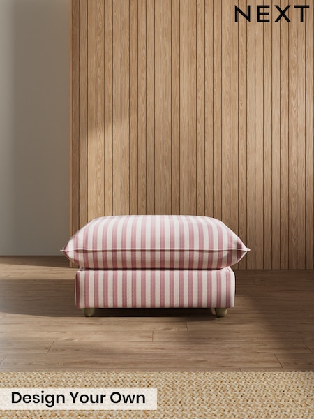 Bold Chenille Stripe/Dark Pink - Noa Platform Deep Relaxed Sit