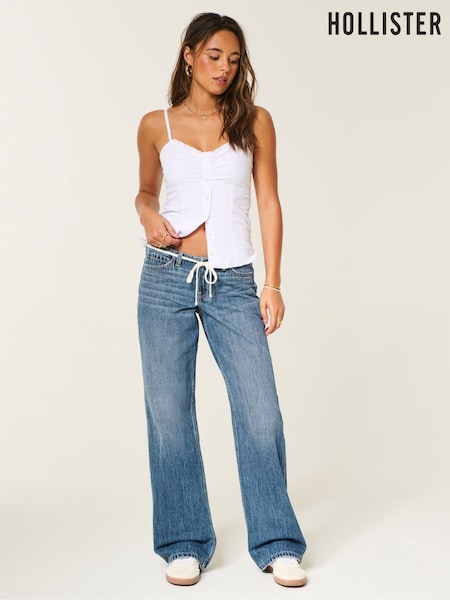 straight jeans hollister jeans women's uk