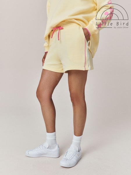 Pastel Yellow - Little Bird By Jools Oliver Tie Waist Shorts