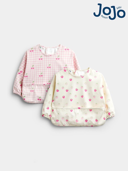 Jojo Maman Bébé 2-pack Sleeve Bib Set