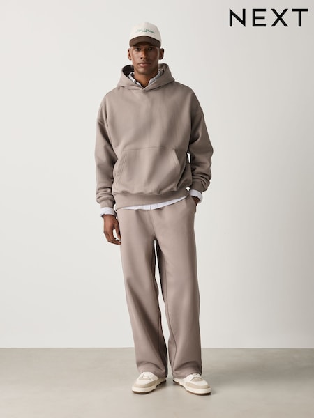 Stone - Relaxed Fit Brushback Joggers