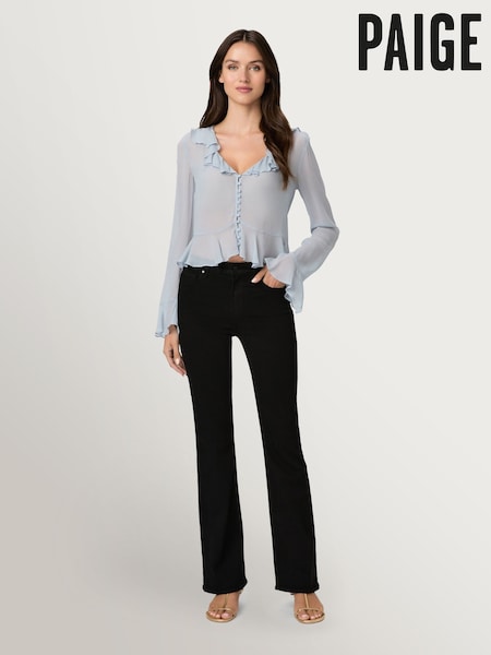 Black Shadow - Paige High Rise Laurel Canyon Jeans 32 Inch