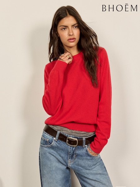 Red - Cashmere Crew-neck Jumper