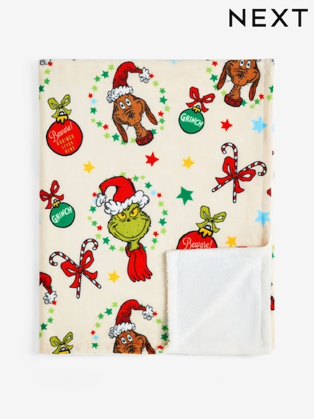 Sherpa Fleece Christmas Throw