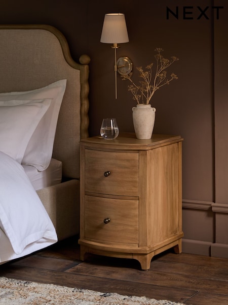 Madeline Solid Mango Wood Bedside Table
