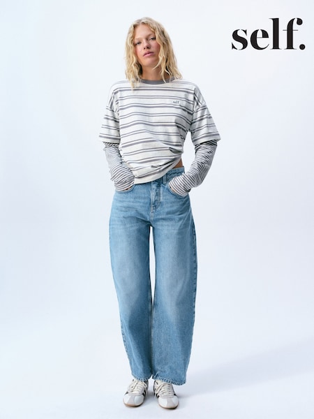 Mid Blue - Self. Barrel Jeans