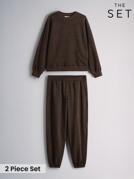 Animal - The Set Animal Print Crew Neck And Joggers Co-ord Set