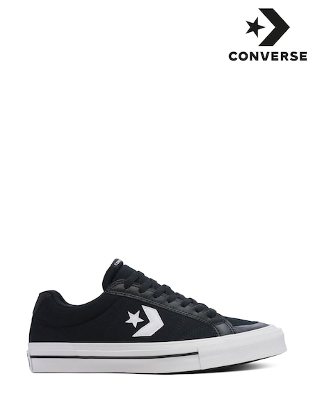 Black - Regular Converse Sport Casual Low Top Trainers
