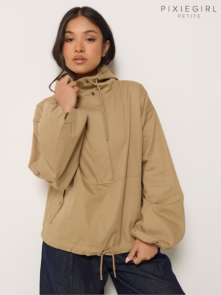 Natural - Pixiegirl Petite Over Head Windbreaker