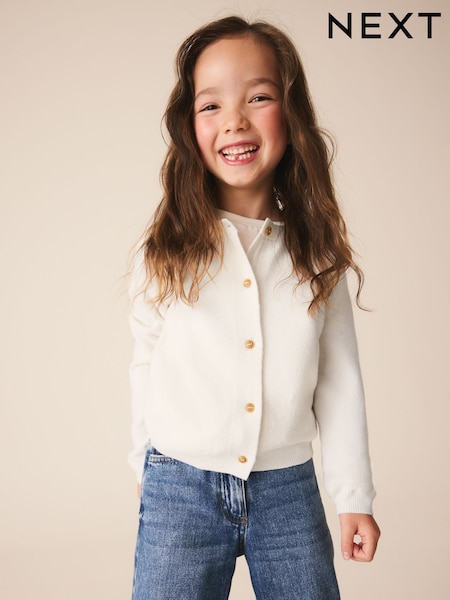 Ecru - Knit Cardigan (3-16yrs)