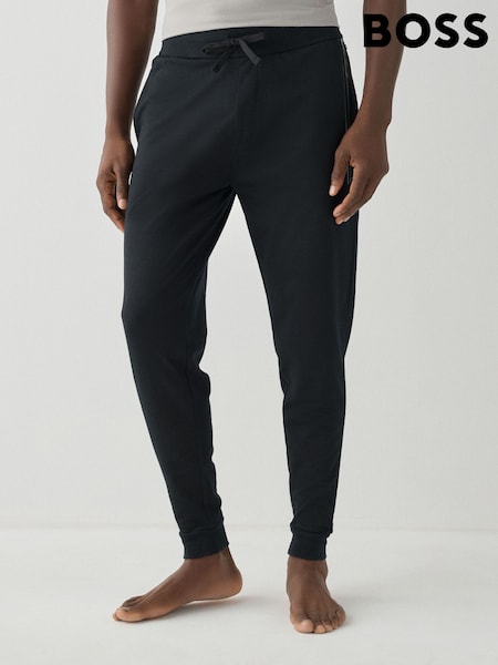 Black - Regular Boss Authentic Logo Joggers