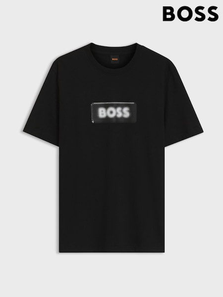 Black - Regular Boss Regular Fit Graphic Logo T-shirt