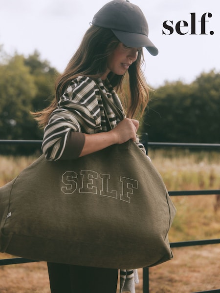 Khaki Green - Self. Canvas Tote Bag