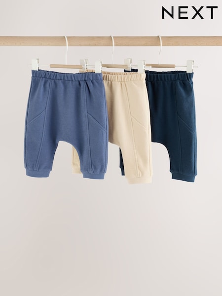Blue/Neutral - Baby Joggers 3 Pack (0mths-2yrs)