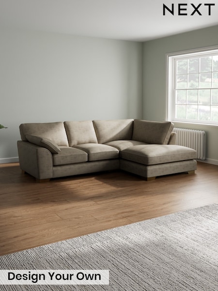 Monza Faux Leather Easy Clean/Mink Brown - Stamford Grand Relaxed Sit