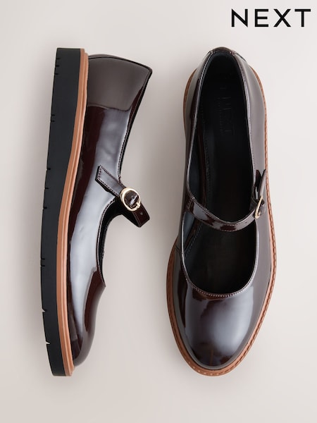 Brown - Forever Comfort® Chunky Sole Mary Jane Shoes