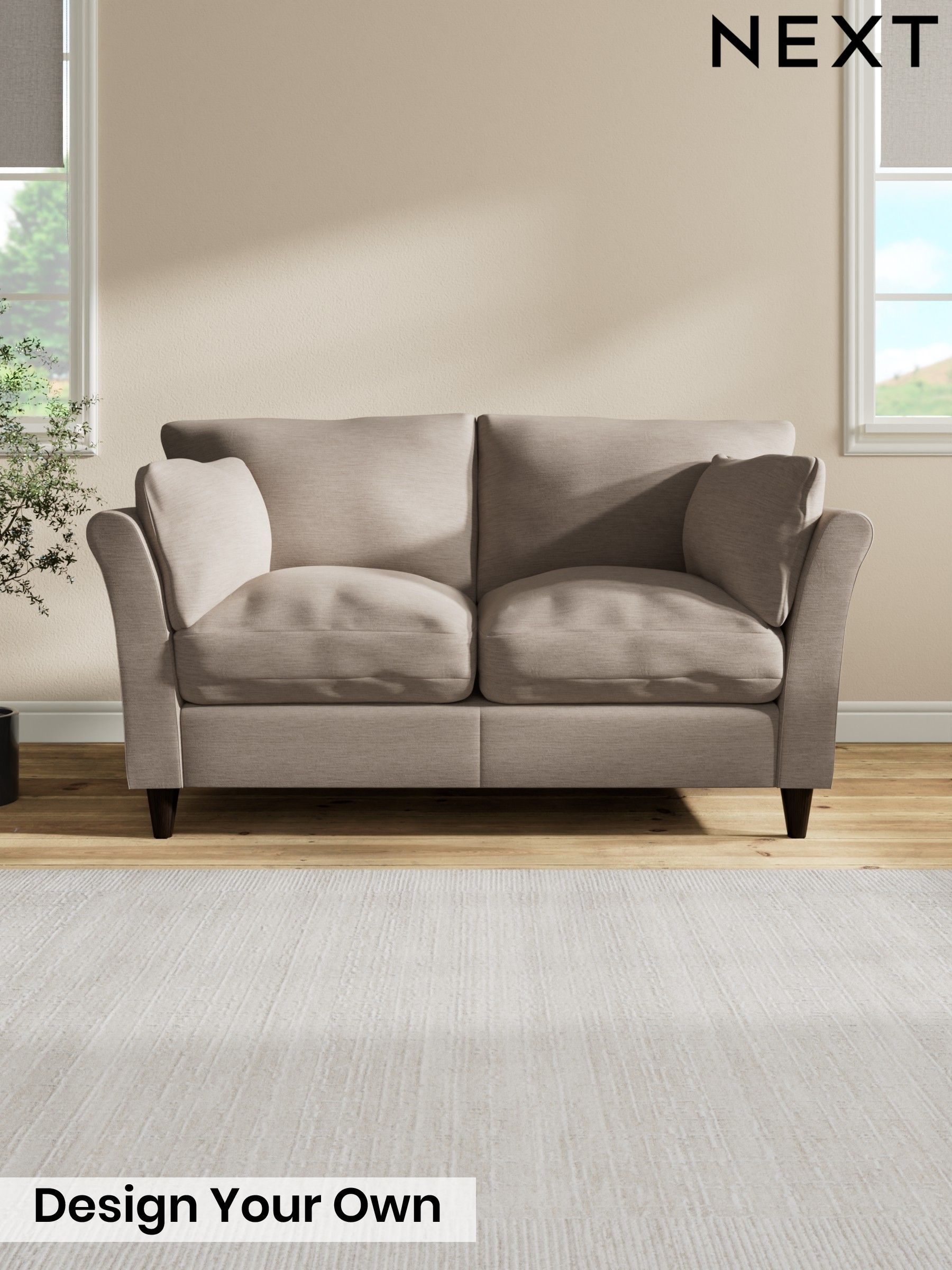 Buy 2 Seater Sofa Natural Hartley Homeware Sofas Online | Next UK