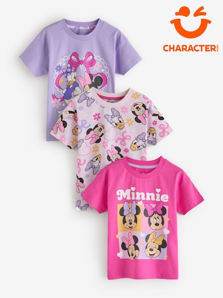 Pink - Character Disney Minnie Mouse T-shirts 3 Pack